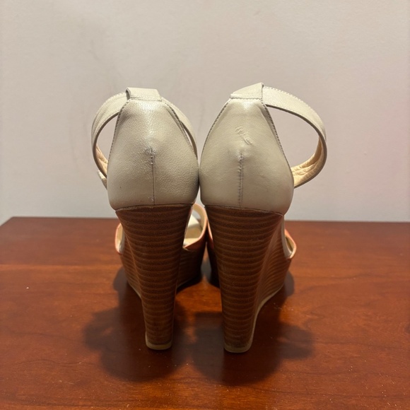 Emerson Fry Color Block Open Toe Wedges - Picture 5 of 14